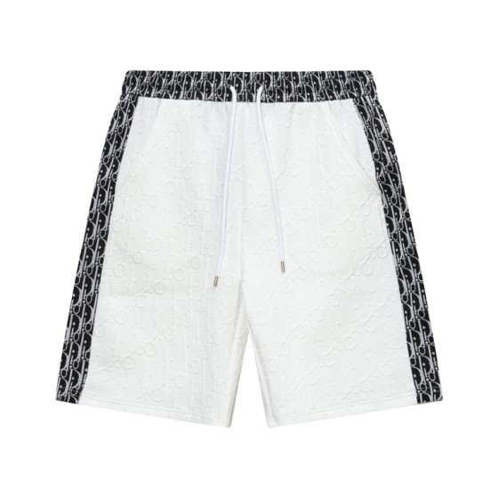 Dior White Oblique Jacquard Shorts